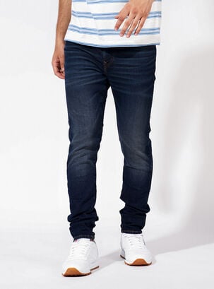 Jeans Desenfocado Airflex Athletic Skinny,Azul,hi-res