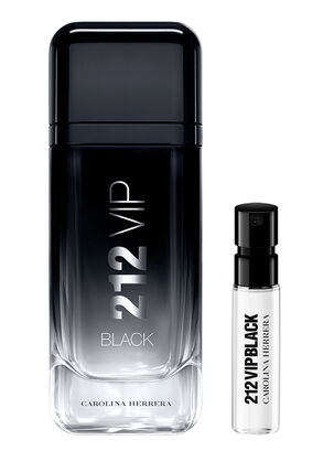 Perfume Carolina Herrera 212 Vip Men Black EDP 100 ml + Muestra 1.5 ml                ,,hi-res