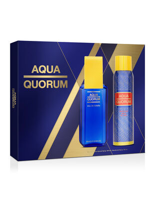 Set Perfume Aqua Quorum EDT Hombre 100 ml + Desodorante 150 ml,,hi-res