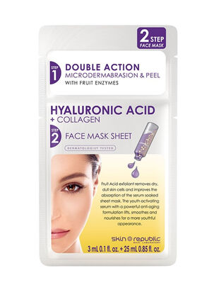 Mascarilla Skin Republic Facial Dos Pasos Ácido Hialurónico 26 g                    ,,hi-res