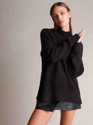 Sweater Cuello Alto,Negro,hi-res