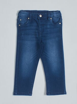 Jeans Slim Fit con Poliéster Reciclado,Azul Oscuro,hi-res
