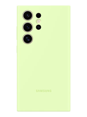 Carcasa Galaxy S24 Ultra Silicone Case Light Green,,hi-res