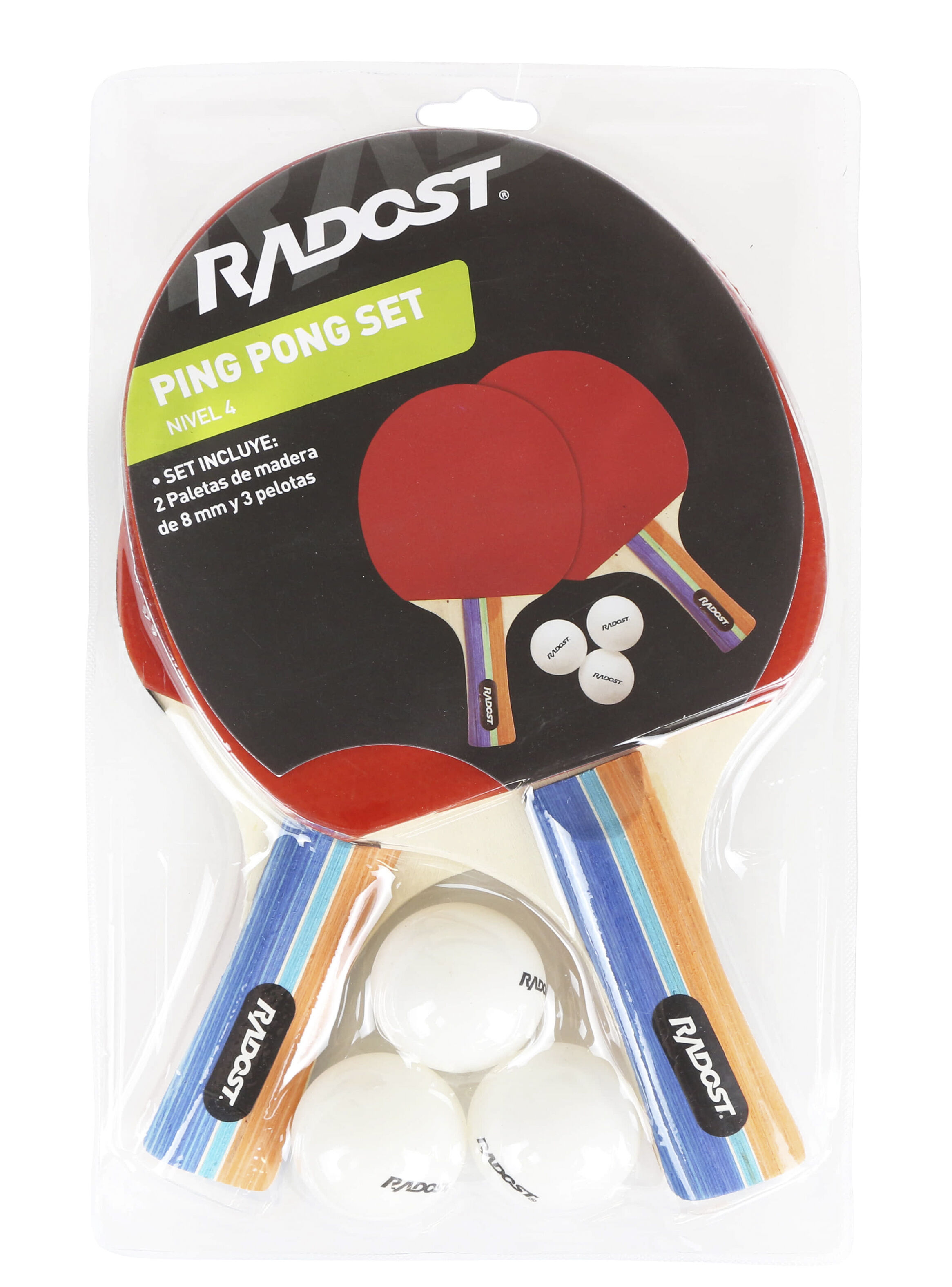 Paleta Radost de Ping Pong con Pelotas 4 Estre