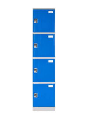 Locker Plástico Azul 4 Puertas 38x50x193 cm,,hi-res