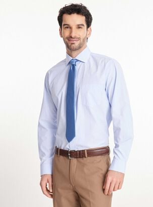 Camisa de Vestir Semi Slim 5,Azul,hi-res