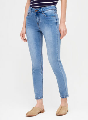 Jeans Super Skinny Liso,Celeste,hi-res