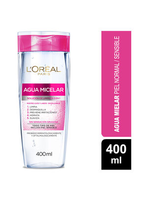 Agua Dermo Expertise L'Oréal Paris Micelar 5 en 1 400 ml                     ,,hi-res