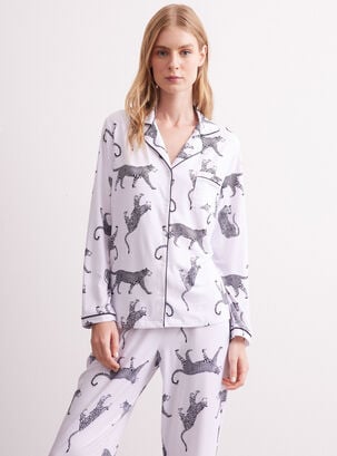 Pijama Camisero Full Print,Diseño 1,hi-res