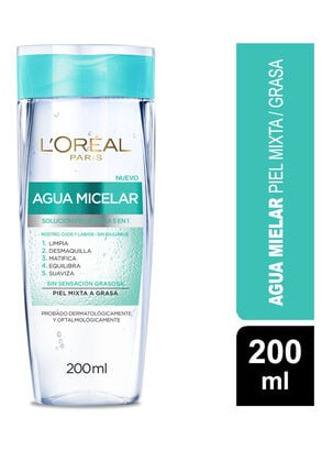 Agua Dermo Expertise L'Oréal Paris Micelar Ht5 Piel Mixta 200 ml                     ,,hi-res
