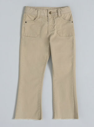 Jeans Flare Denim Color,Beige,hi-res