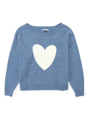 Sweater Whoa Suave Escotado,Azul,hi-res