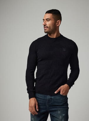 Sweater Jacquard Ed Hardy Lavado,Negro,hi-res