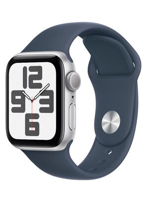 Apple Watch SE GPS 40mm Caja Aluminio Color Plata y Correa Deportiva Azul Talla M/L,,hi-res