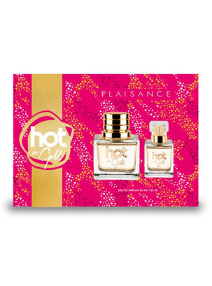 Set Perfume Hot In Gold EDP Mujer 80 ml + 25 ml,,hi-res