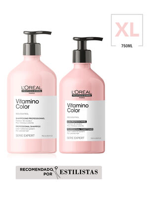Dupla XL Cuidado del Color Cabello Teñido Vitamino Color Shampoo 750 ml + Acondicionador 500 ml ,,hi-res