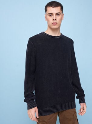 Sweater Deslavado Colores,Negro,hi-res