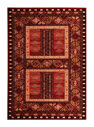 Alfombra Afgan 160x235 cm Rojo D2,,hi-res