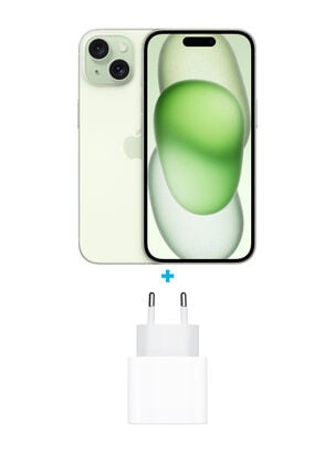 iPhone 15 128GB Verde + Adaptador de Corriente USB-C de 20W Apple,,hi-res