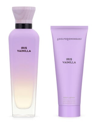 Set Perfume Adolfo Domínguez Agua Fresca Iris Vainilla EDT Mujer 120 ml + Loción Corporal 75 ml,,hi-res