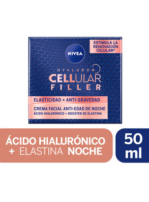 Crema Nivea Facial Hyaluron Cellular Filler Elasticidad & Anti-Gravedad Noche 50 ml                 ,,hi-res