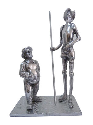 Figura Don Quijote y Sancho Panza 34 x 20 x 15 cm,,hi-res