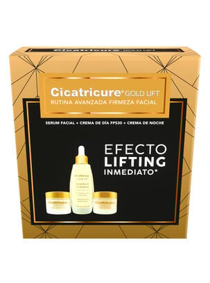 Cicatricure Set Gold Lift Serum Facial Efecto Tensor 27 ml + Crema de Día Fps 30 50 g + Crema de Noche 50 g ,,hi-res
