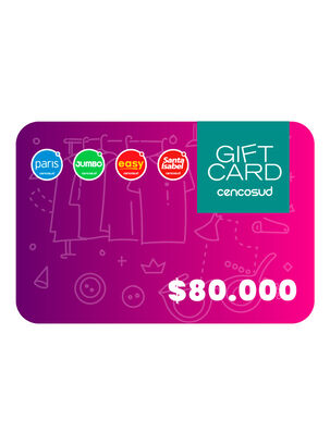 Gift Card $80.000,,hi-res