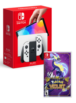 Consola Nintendo Switch OLED Blanca + Juego Pokémon Violet,,hi-res