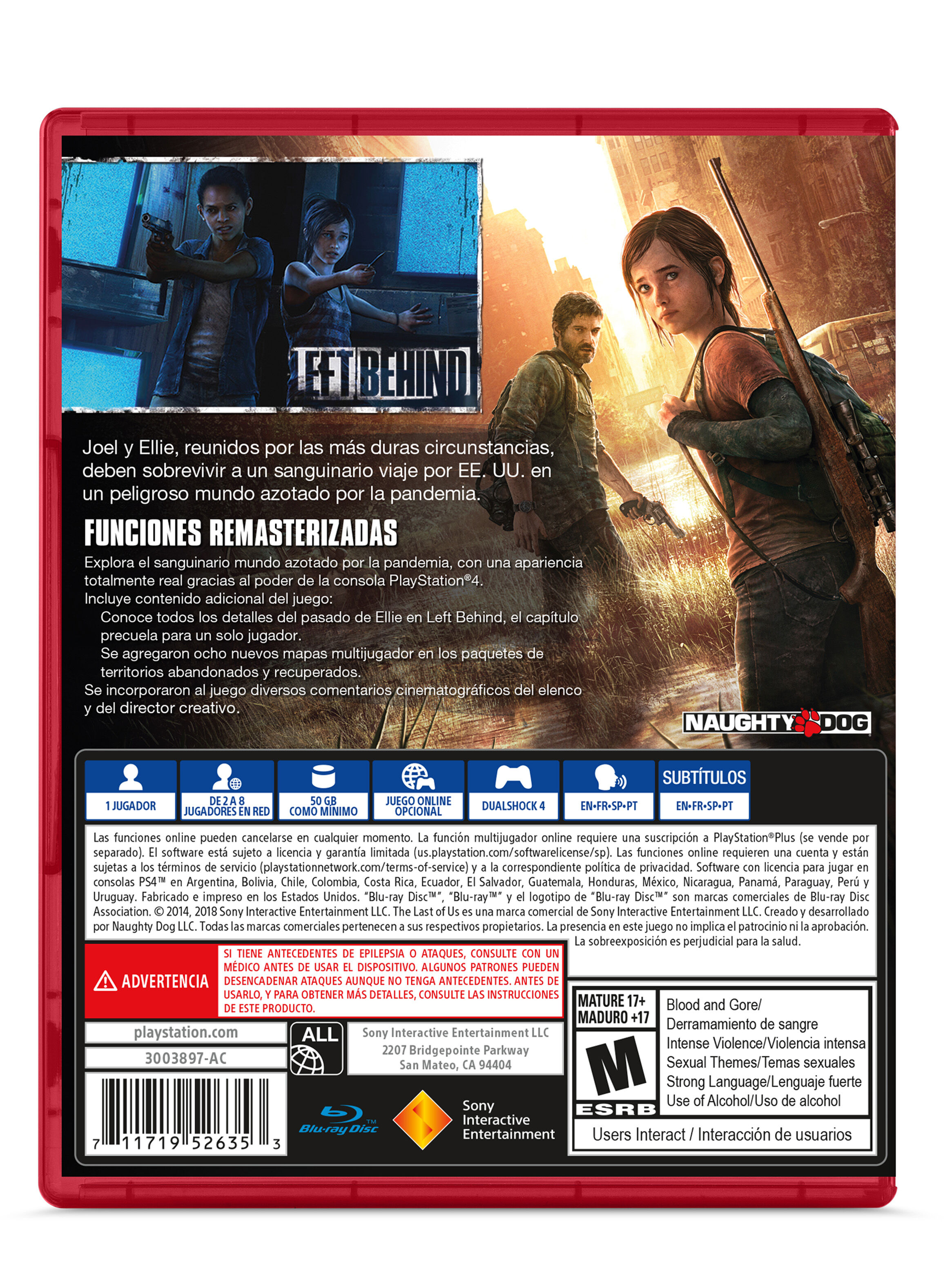 2 Juegos en 1 The Last Of Us Remastered mas The Last of Us Part II PS4, Juegos Digitales Chile