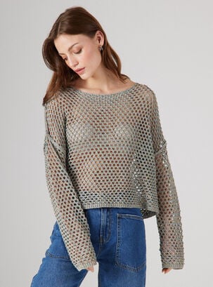 Sweater Tejido de Lurex Multicolor,Diseño 1,hi-res