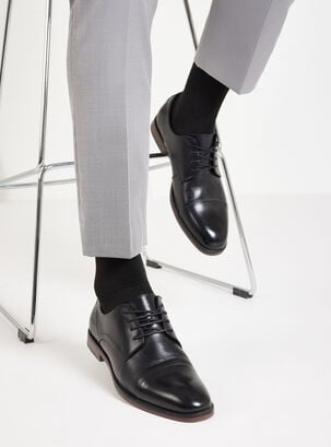 Zapato Vestir Formal de CueroHombre,Negro,hi-res