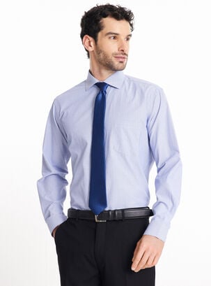 Camisa de Vestir Semi Slim 4,Azul Oscuro,hi-res