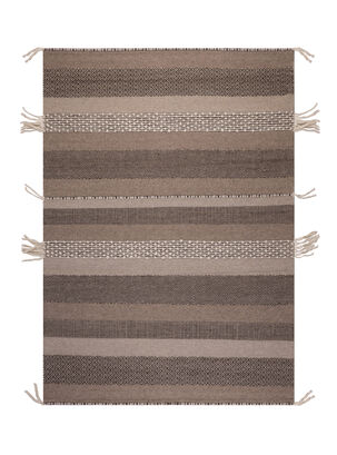 Alfombra 190 x 290 cm Wool Tribal Rayas Café,,hi-res