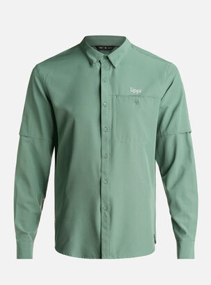 Camisa Murallon Q- Dry Shirt Musgo,Verde,hi-res