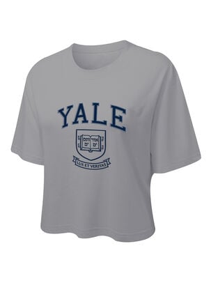 Crop Top Yale Preppy Style-Shield,Gris,hi-res