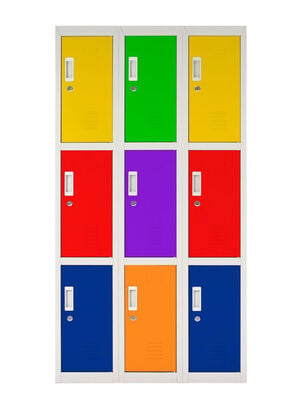 Locker Office con Llaves 9 Puertas Multicolor,,hi-res