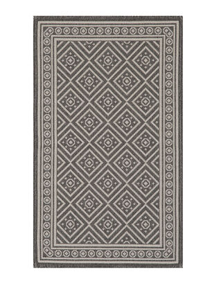Alfombra Cotton Kali 160 x 230 cm Black,,hi-res
