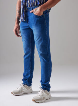 Jeans Slim Fit Oscuro 3 Básico,Azul Oscuro,hi-res