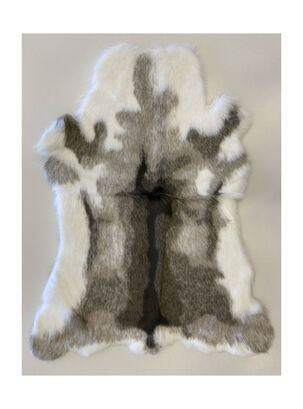 Bajada de Cama Piel Sintético Venado Beige 90 x 115 cm,,hi-res