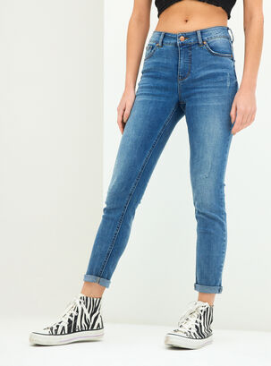 Jeans Skinny Básico 5 Bolsillos,Azul,hi-res