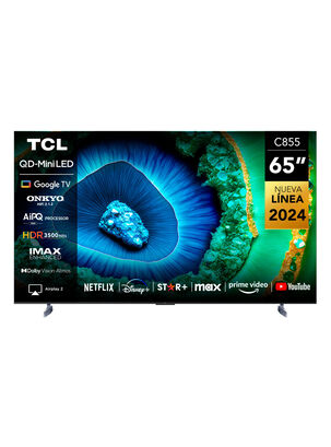 QLED Mini LED Smart TV 65" 4K 65C855 Google TV,,hi-res