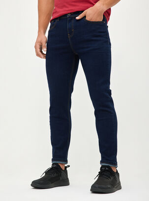 Jeans Custom Fit,Azul Oscuro,hi-res