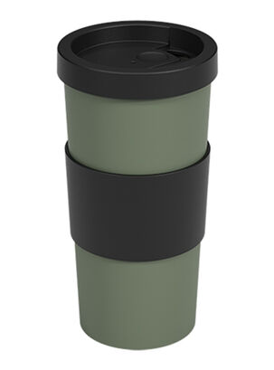 Vaso Mug para Café 500 ml Nutri Verde Smoke Negro,,hi-res