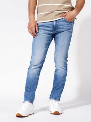 Jeans AirFlex Slim Straight Denim Medium,Azul,hi-res