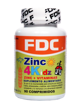 Vitamina FDC Zinc 4 Kidz 90 Comprimidos                      ,,hi-res