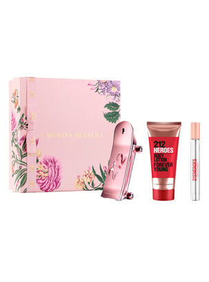 Set Perfume 212 Heroes For Her EDP Mujer 80 ml + Body Lotion 100 ml + EDP 10 ml,,hi-res