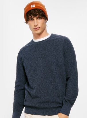 Sweater ML Estructura Torzal,Azul Oscuro,hi-res