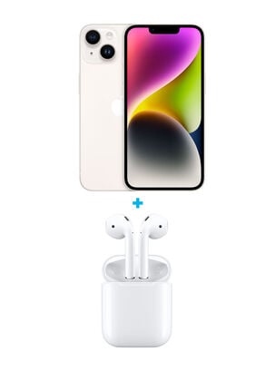 iPhone 14 128Gb Blanco Estelar + Airpods 2Da Generación con Estuche de Carga,,hi-res