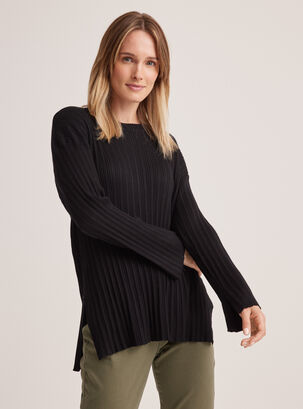 Sweater Canuton Tejido,Negro,hi-res